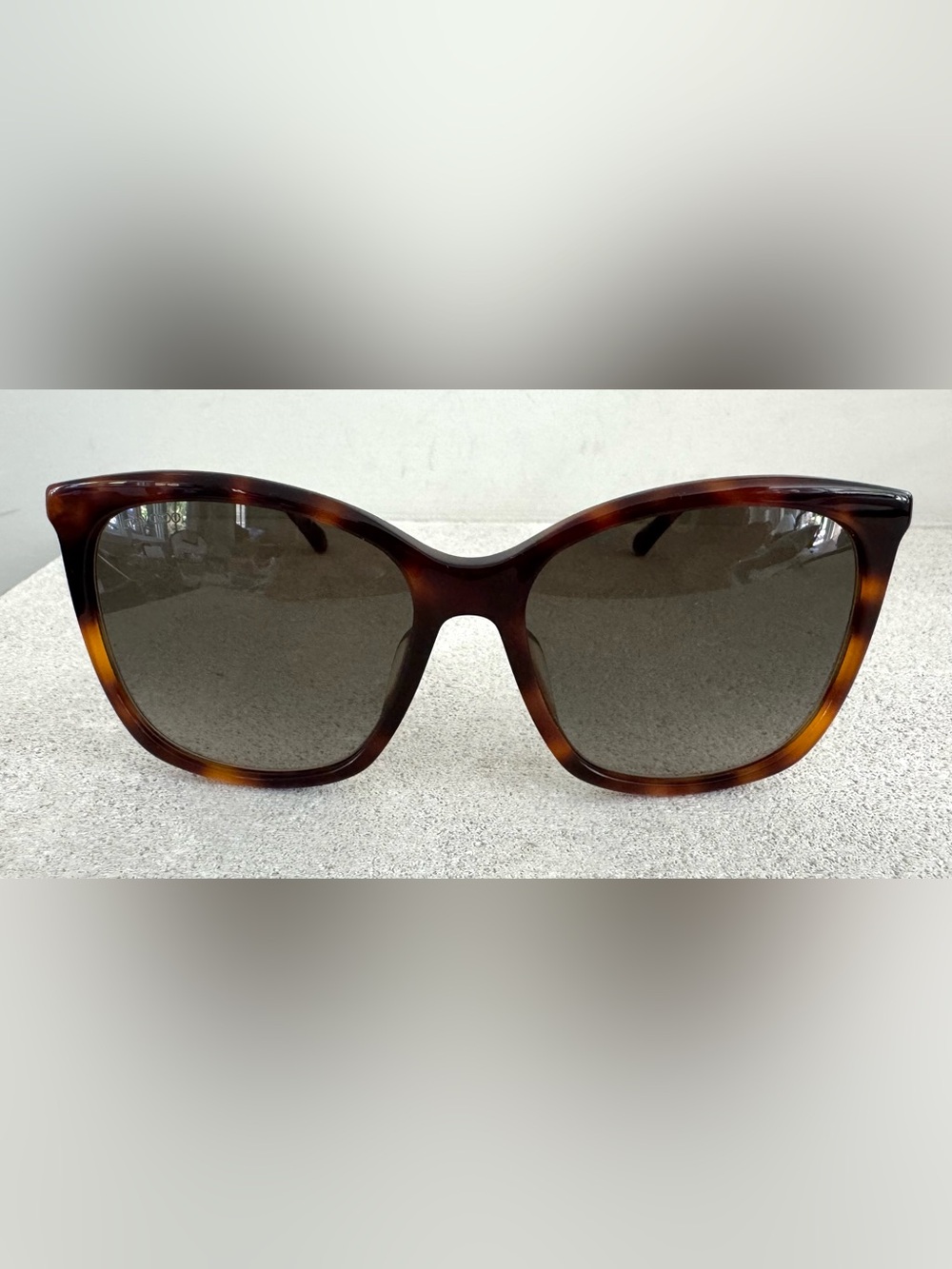 JIMMY CHOO Nerea/S Oversized Tortoise Sunglasses Gold /Crystal Arms NEW Full Set